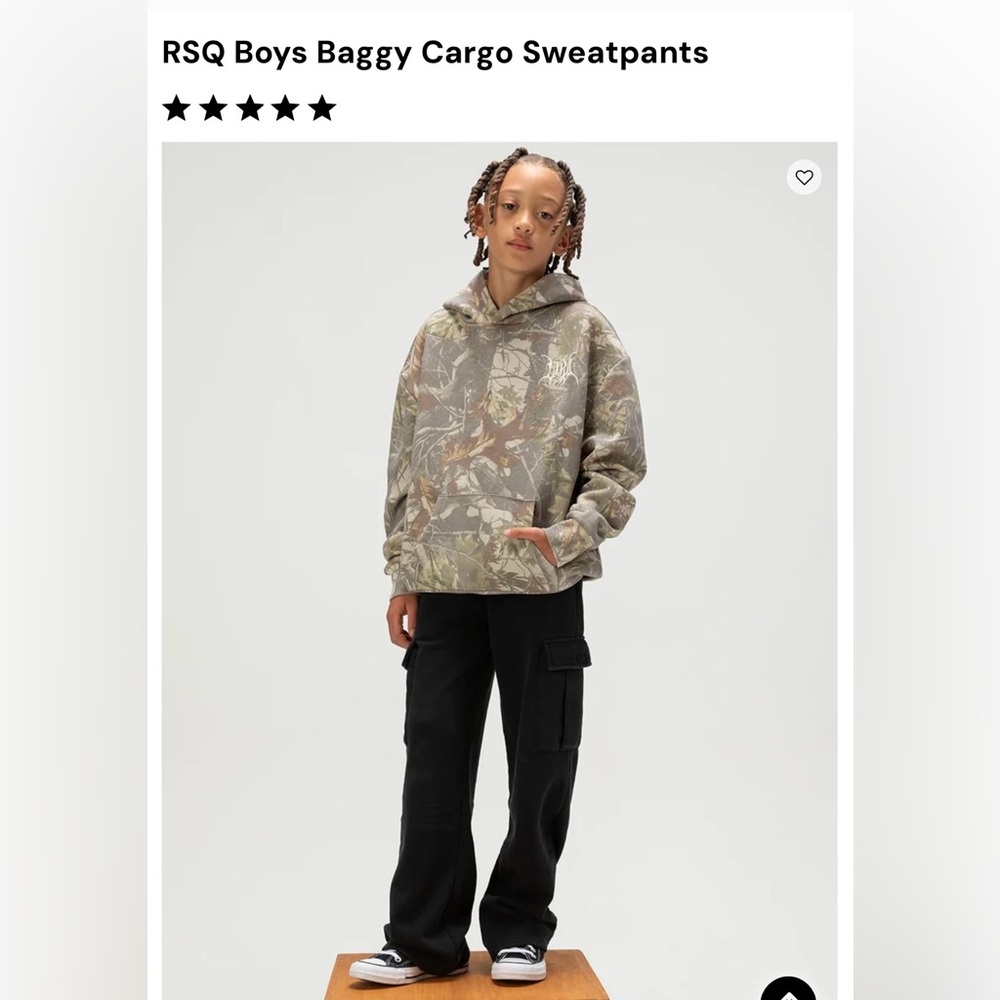 RSQ Boys Baggy Cargo Sweatpants